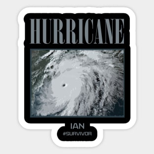 hurricane ian survivor Sticker